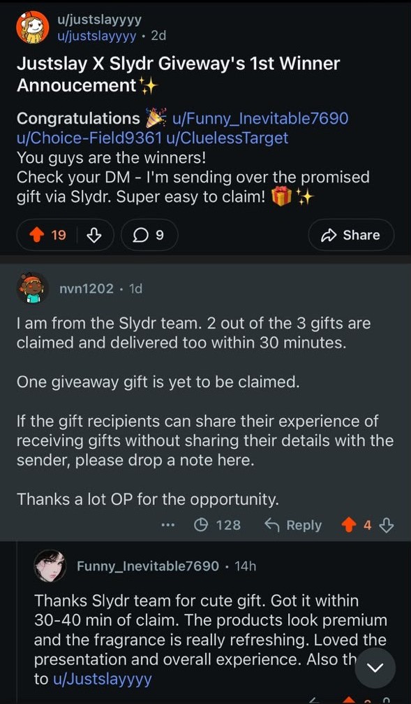 Slydr community