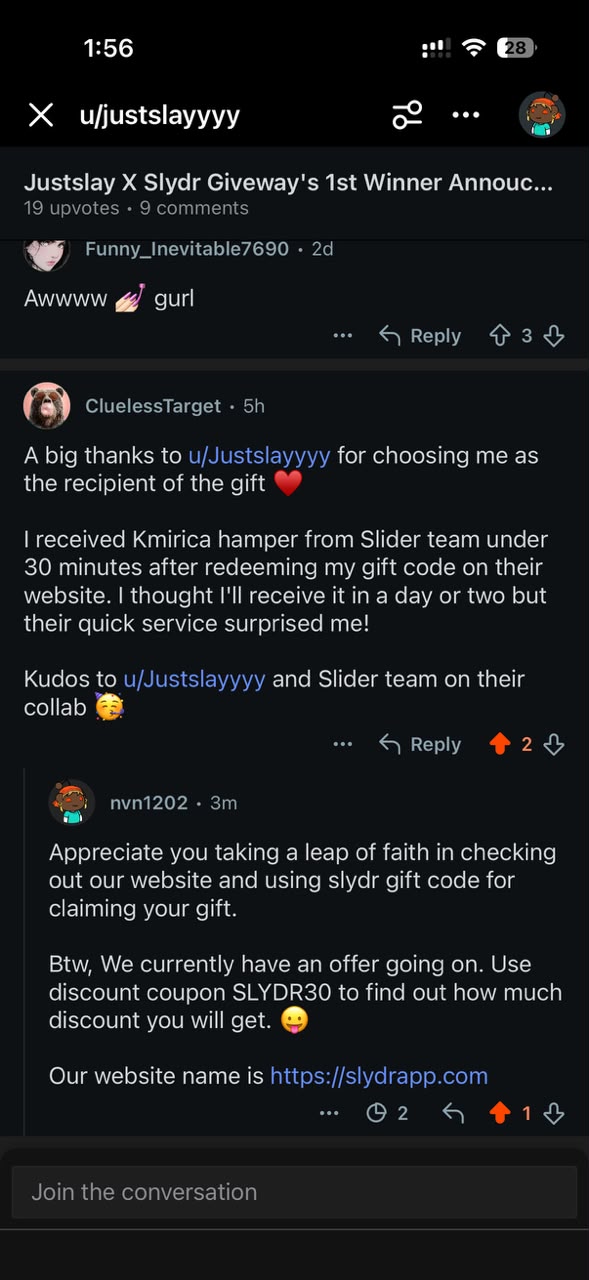 Slydr community