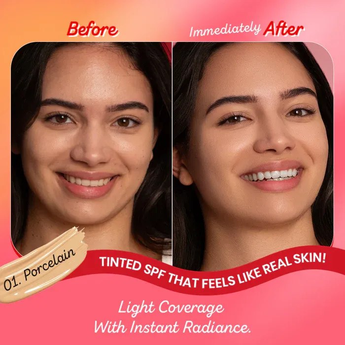 Dot & Key Strawberry Dew Tinted Sunscreen Porcelain (SPF 50+ PA++++) image 3