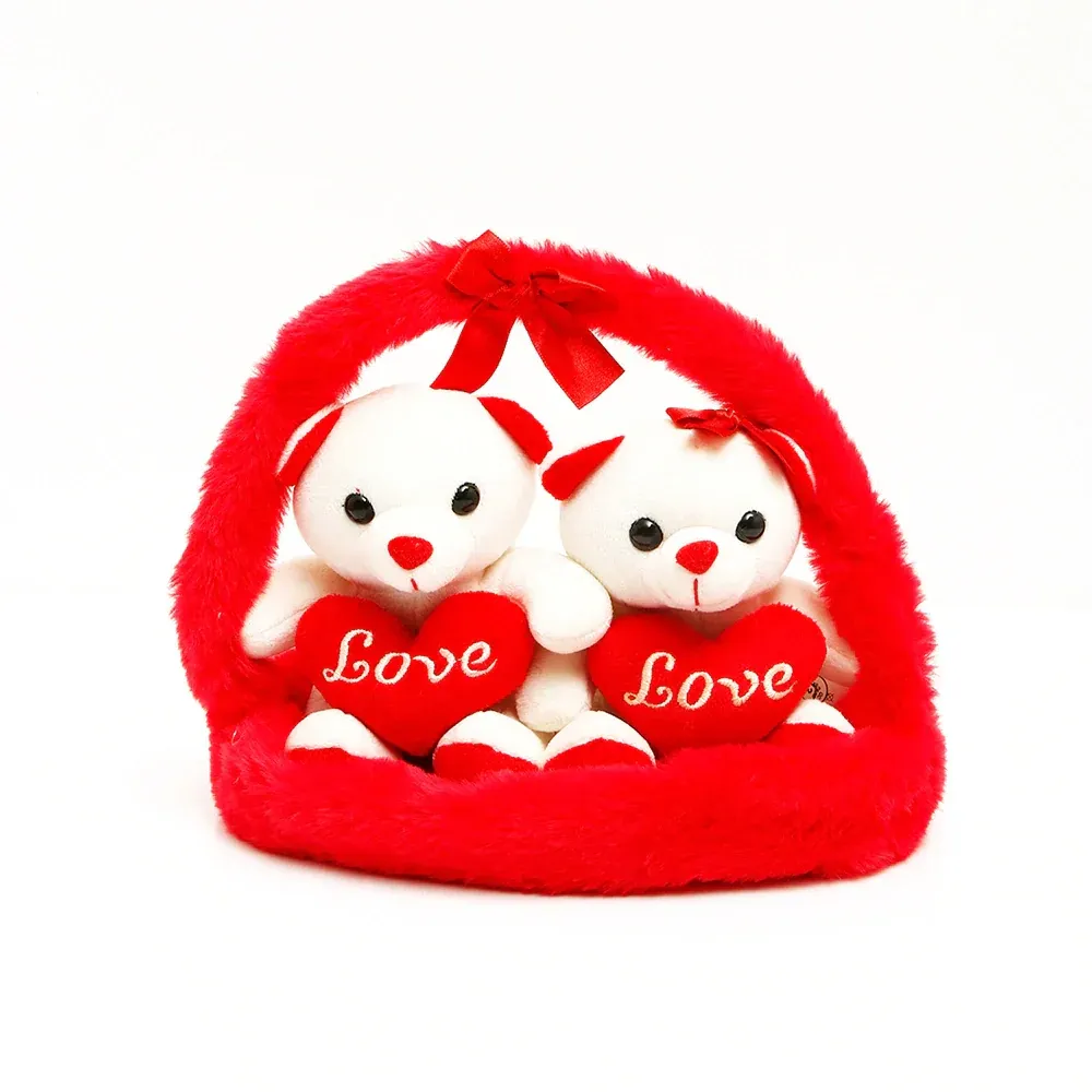 Archies Teddy Bear Soft Toy with Basket