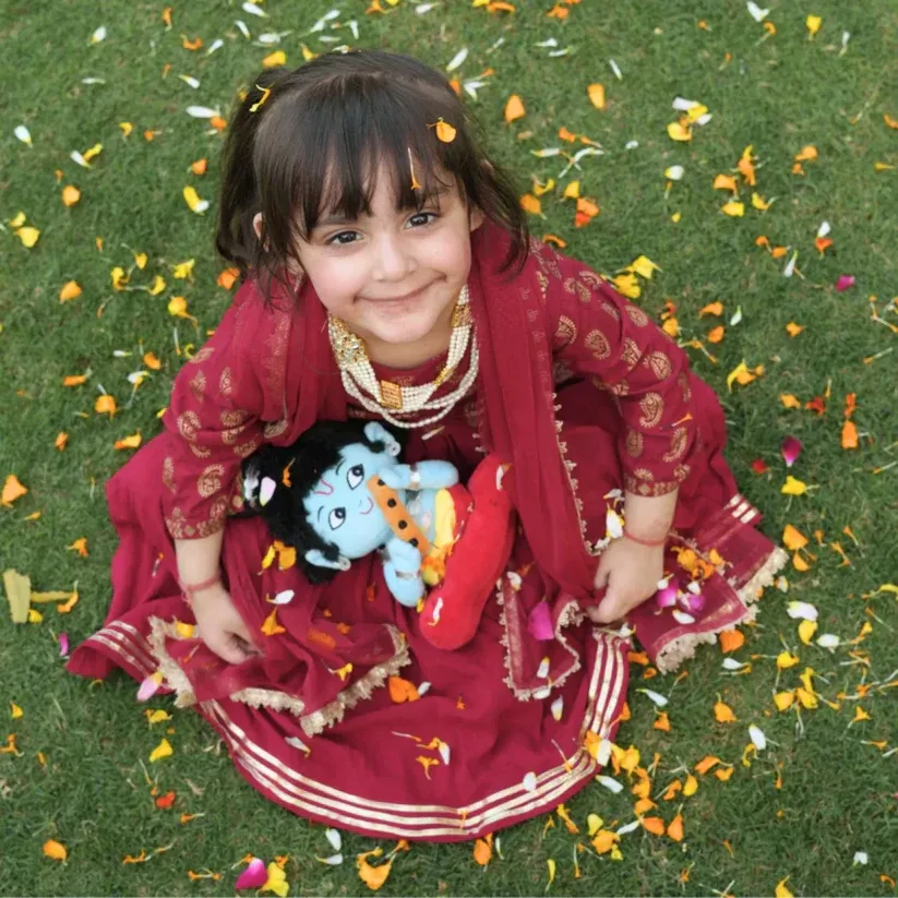 Panda's Box Krishna Mantra Chanting Baby Soft Toy image 3