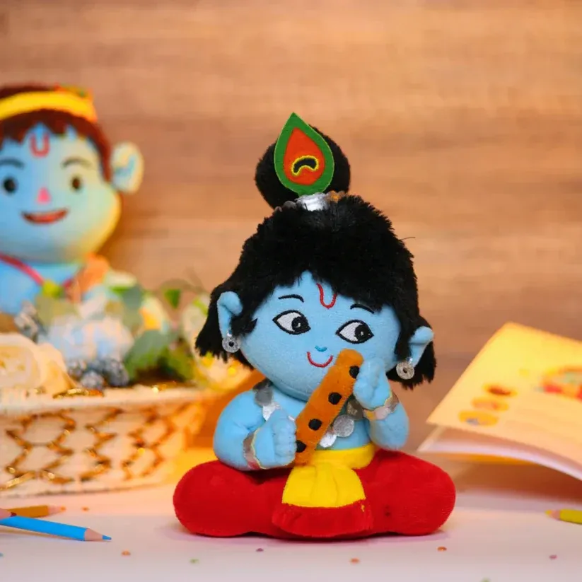 Panda's Box Krishna Mantra Chanting Baby Soft Toy