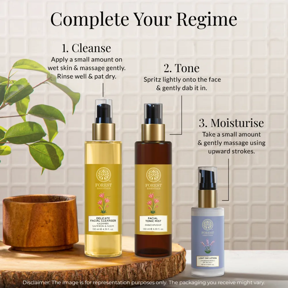 Forest Essentials Delicate Face Cleanser (Kashmiri Saffron & Neem) image 3