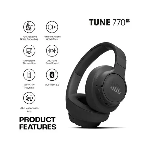 JBL Tune 770NC Bluetooth Headphones (Black) image 4