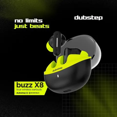 Dubstep Buzz X8 TWS Earbuds (Neon Green) image 4