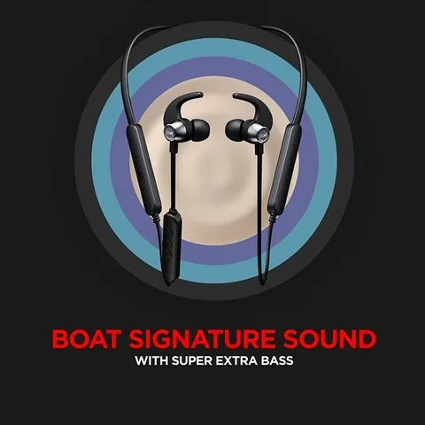 boAt Rockerz 255 Pro+ Neckband Earphones (Black) image 1