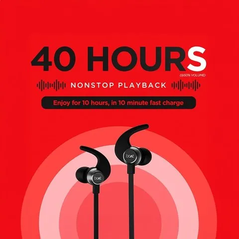 boAt Rockerz 255 Pro+ Neckband Earphones (Black) image 4