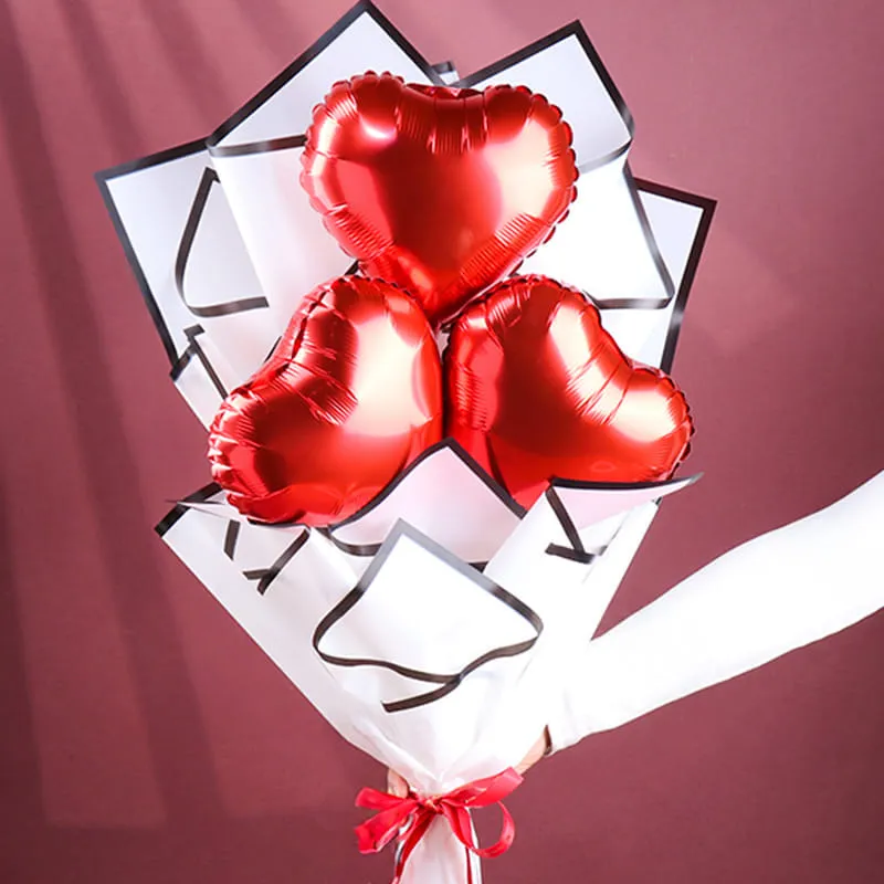 Floweraura Trio Hearts Balloon Bouquet image 3