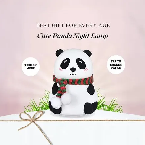 Panda Night 5 W Decorative Lamp (USB Rechargeable with Gesture Control) - DesiDiya image 5