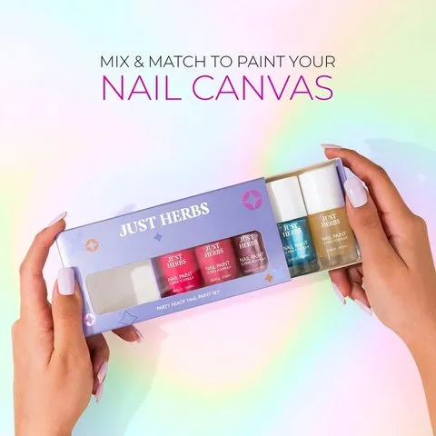 Just Herbs Party Ready Nail Paint Kit image 4