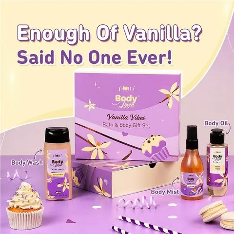 Plum BodyLovin' Vanilla Vibes Bath & Body Gift Set image 6