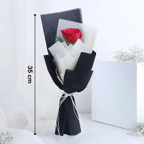 FNP Joyful Red Rose Single Flower image 5