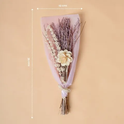 Rooted Pink Haze Dried Flowers Bouquet image 7