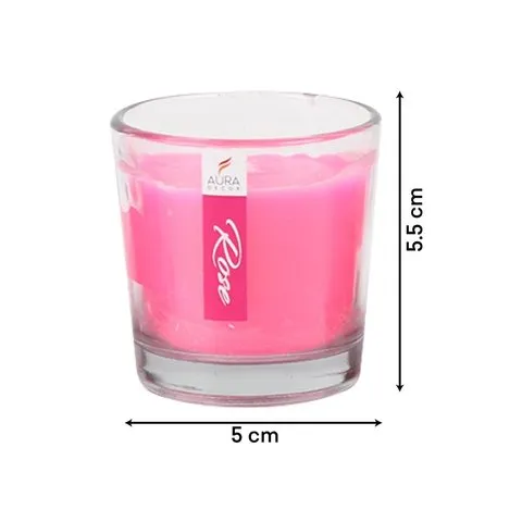 Fragrance Votive Candle Set (Rose, Pink) by Auradecor image 9