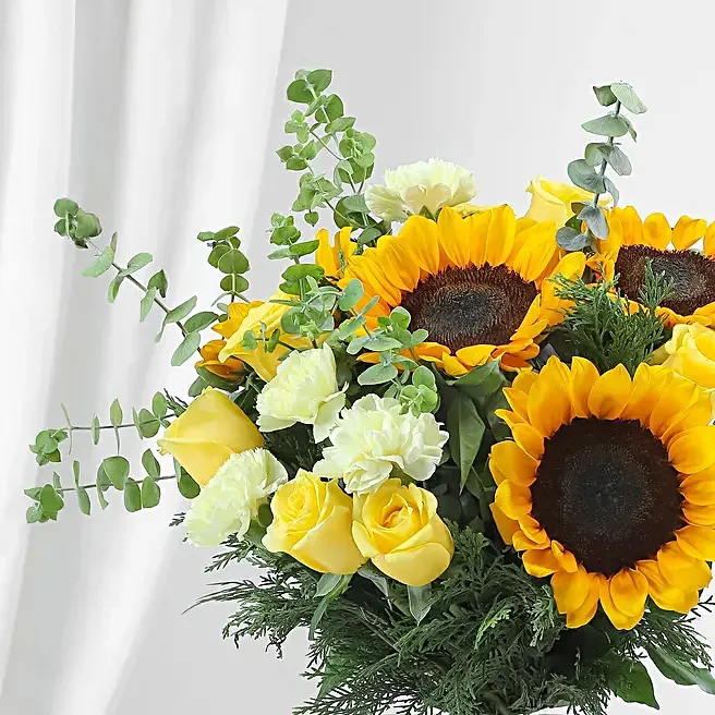 Bright Yellow Floral Ensemble Hand-Tied Bouquet image 4