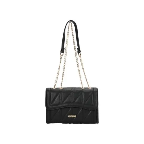 Fastrack Bags Quilted Chain Sling Bag (Black)