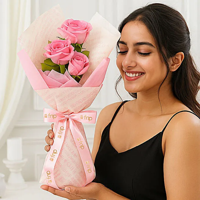 Romantic Pink Rose Arrangement