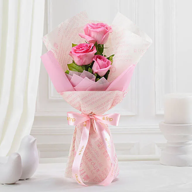 Romantic Pink Rose Arrangement image 2
