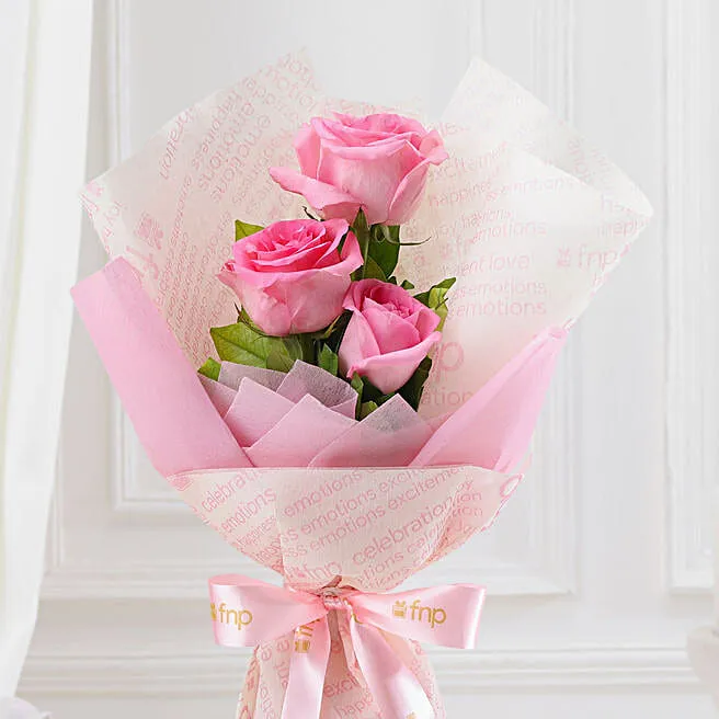 Romantic Pink Rose Arrangement image 3