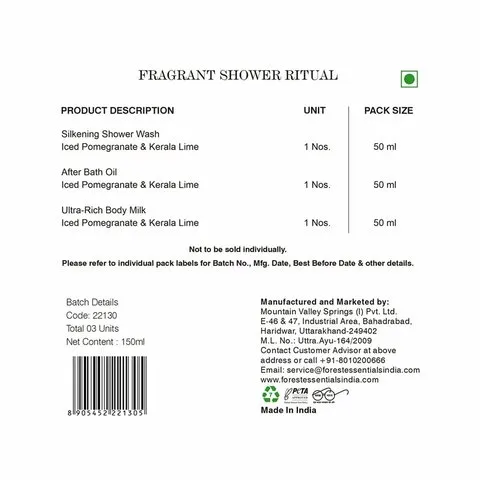 Forest Essentials Fragrant Shower Ritual Gift Set image 2