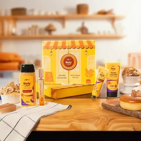 Plum BodyLovin' Vanilla Caramello Bath & Body Gift Set