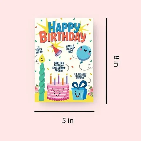 Mad Over Print Birthday Greeting Card image 3