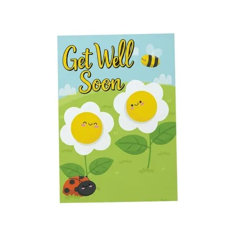 Mad Over Print Get Well Soon Greeting Card image 1
