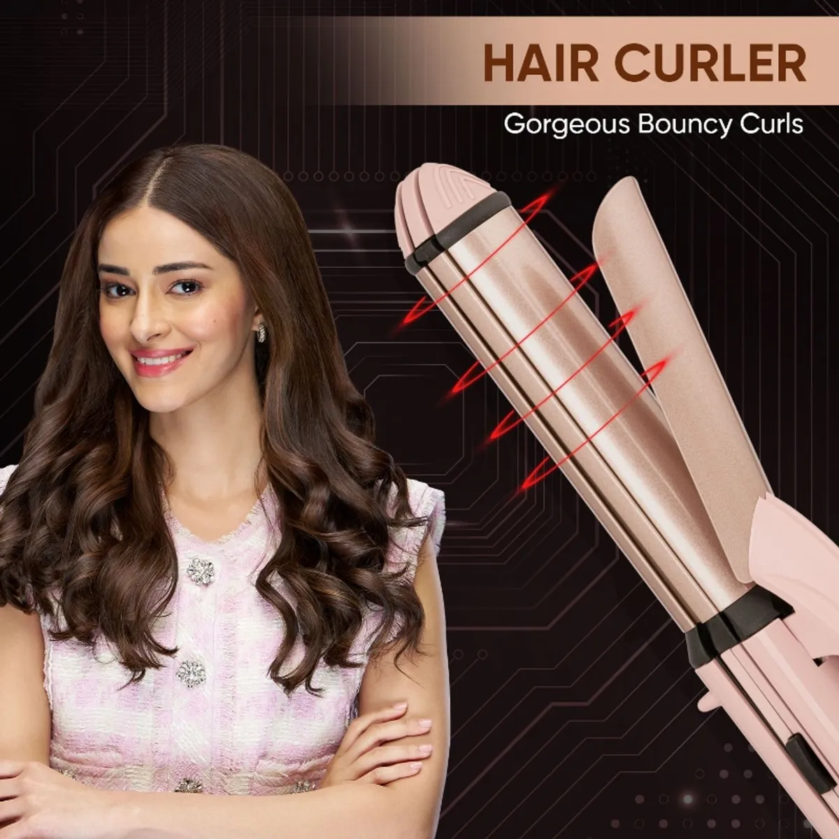 VEGA Mini 3 in 1 Hair Styler- Mini Hair Straightener, Crimper & Curler for Women, (VHSCC-07) (377 g) image 4