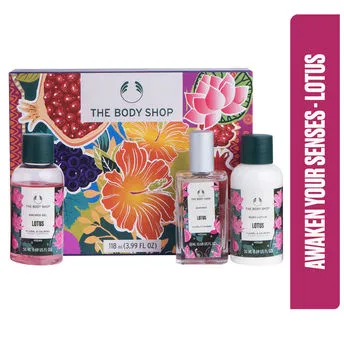 The Body Shop Lotus Shower Gel, Body Lotion & Body Mist Gift Set (118ml)