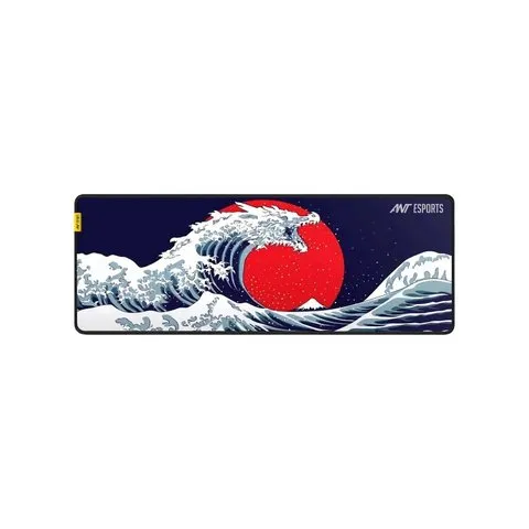 Ant Esports Snow Dragon Keyboard & Gaming Mouse Pad (Blue, Red)