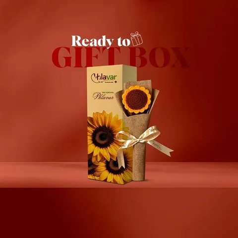 Phlavar - Handmade Sunflower Crochet Flower image 6