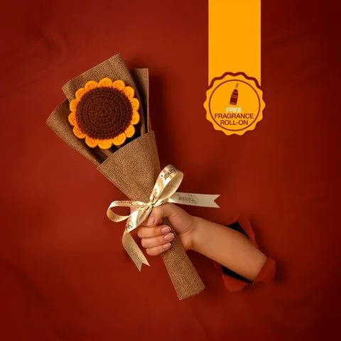 Phlavar - Handmade Sunflower Crochet Flower