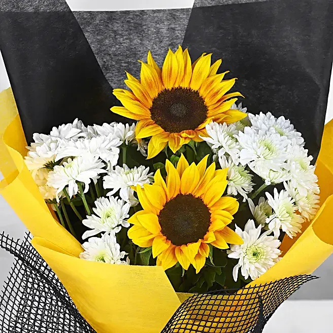 Sunflower and Daisy Radiance Bouquet image 2