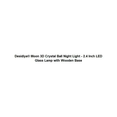 Moon 3D Crystal Ball LED 2 W Decorative Lamp - DesiDiya image 2