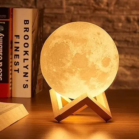 3D Moon 5 W Lamp (White) - One94Store image 8