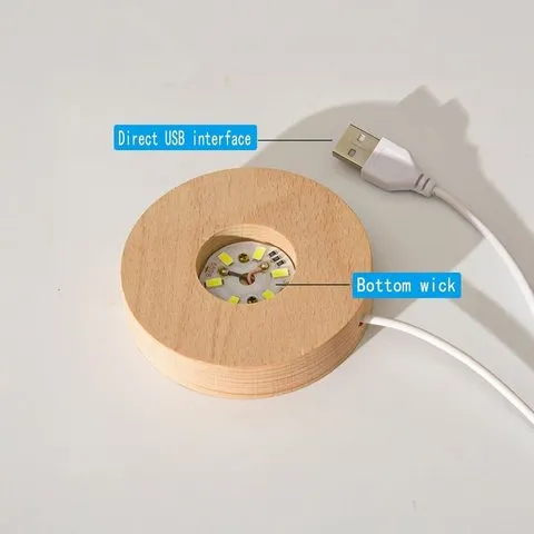 Saturn 3D Crystal Ball LED 2 W Decorative Lamp - DesiDiya image 4