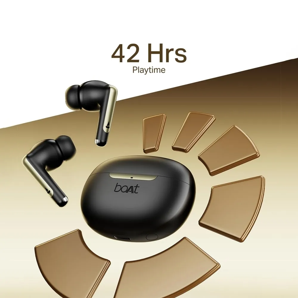 boAt Airdopes 141 Elite ANC TWS Earbuds (Black) image 6