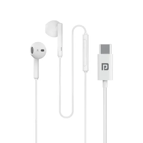 Portronics Conch Theta C Type C Wired Earphones (White) image 9