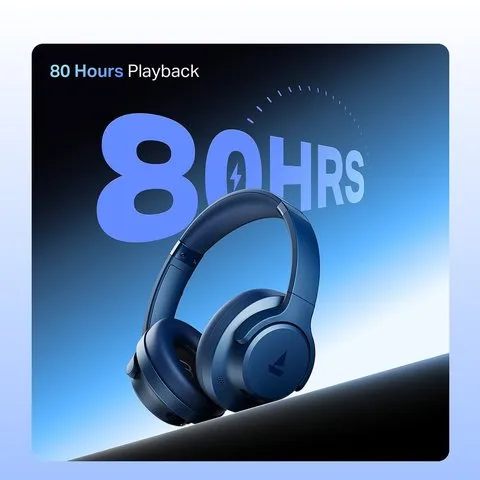 boAt Rockerz 512 ANC Bluetooth Headphones (Cosmic Black) image 3