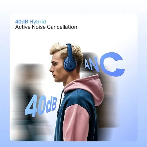 boAt Rockerz 512 ANC Bluetooth Headphones (Cosmic Black) image 2