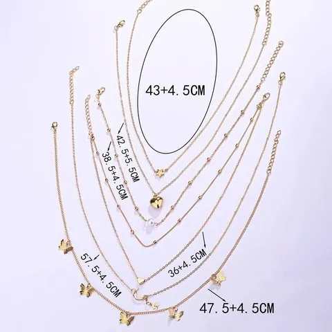 Jewels Galaxy Gold Plated Necklace Set (Golden) image 2