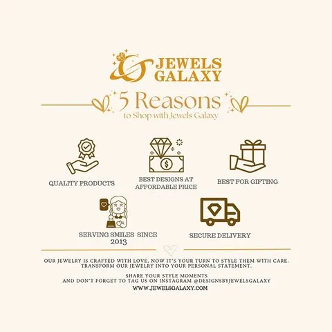 Jewels Galaxy Contemporary Pendant with Chain (Golden) image 8