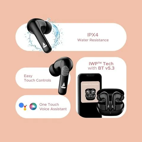 boAt Airdopes 155 TWS Earbuds (Black) image 3