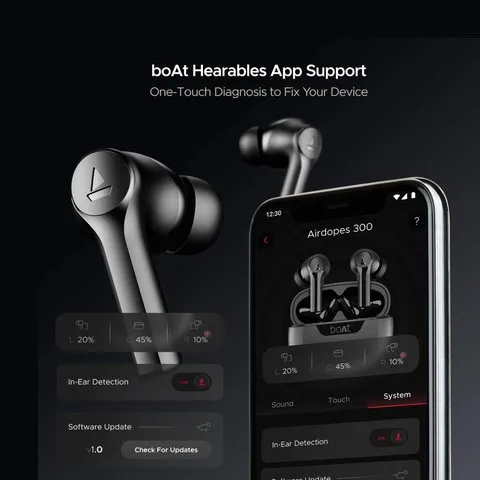 boAt Airdopes 300 TWS Earbuds (Gunmetal Black) image 5