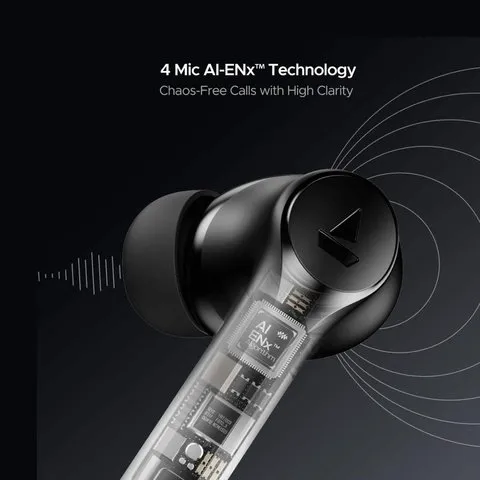 boAt Airdopes 300 TWS Earbuds (Gunmetal Black) image 9