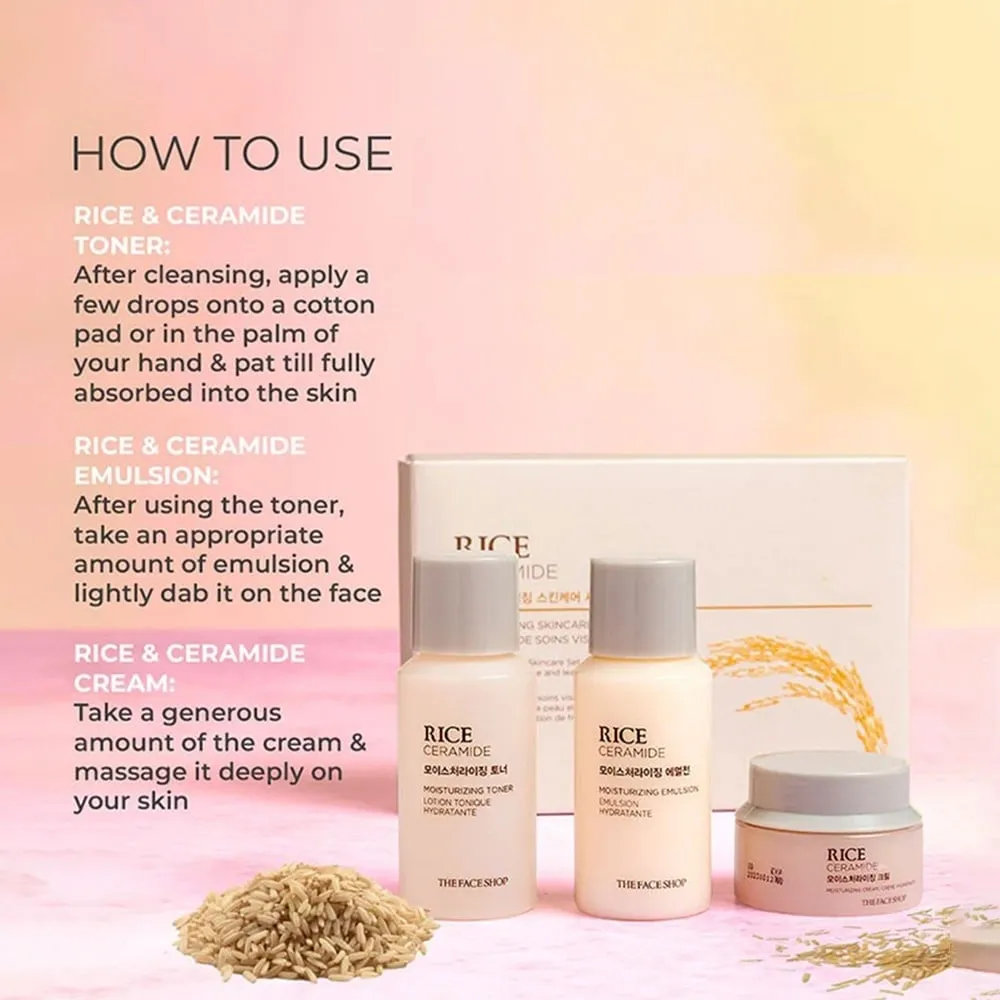 The Face Shop Rice & Ceramide Skin Care Kit image 4