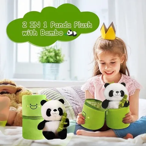 Babique Panda Bamboo Stuffed Soft Toy image 2