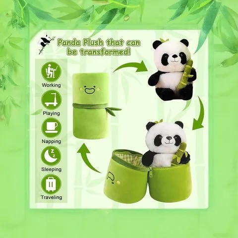 Babique Panda Bamboo Stuffed Soft Toy image 3