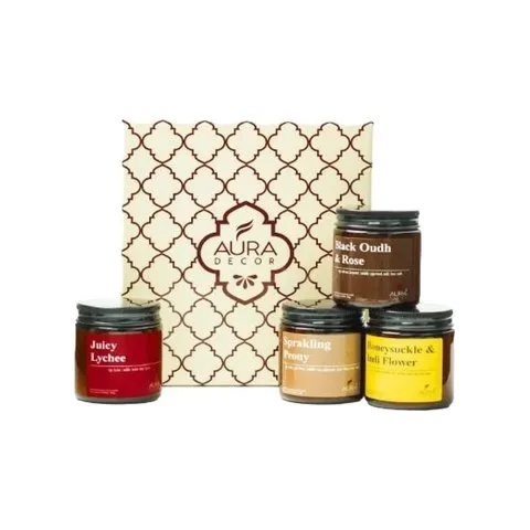 Amber Jar Candle Gift Set by Auradecor image 7