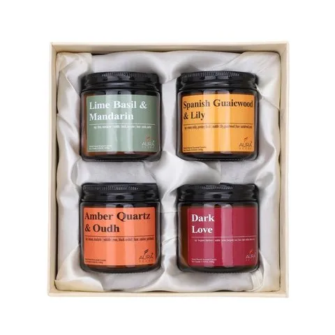Amber Jar Candle Gift Set by Auradecor image 6